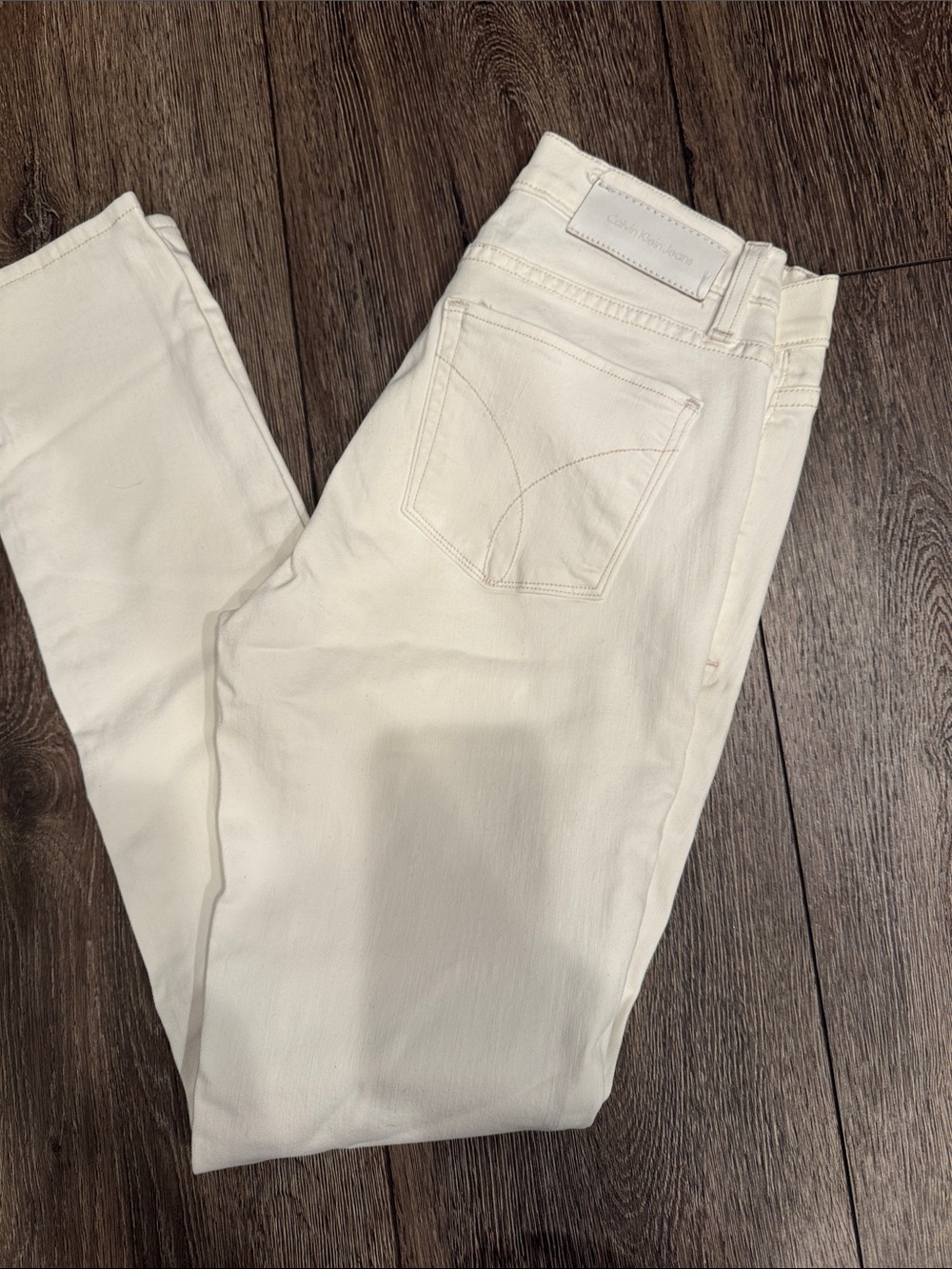 Calvin Klein Jeans Off-White Skinny Jeans